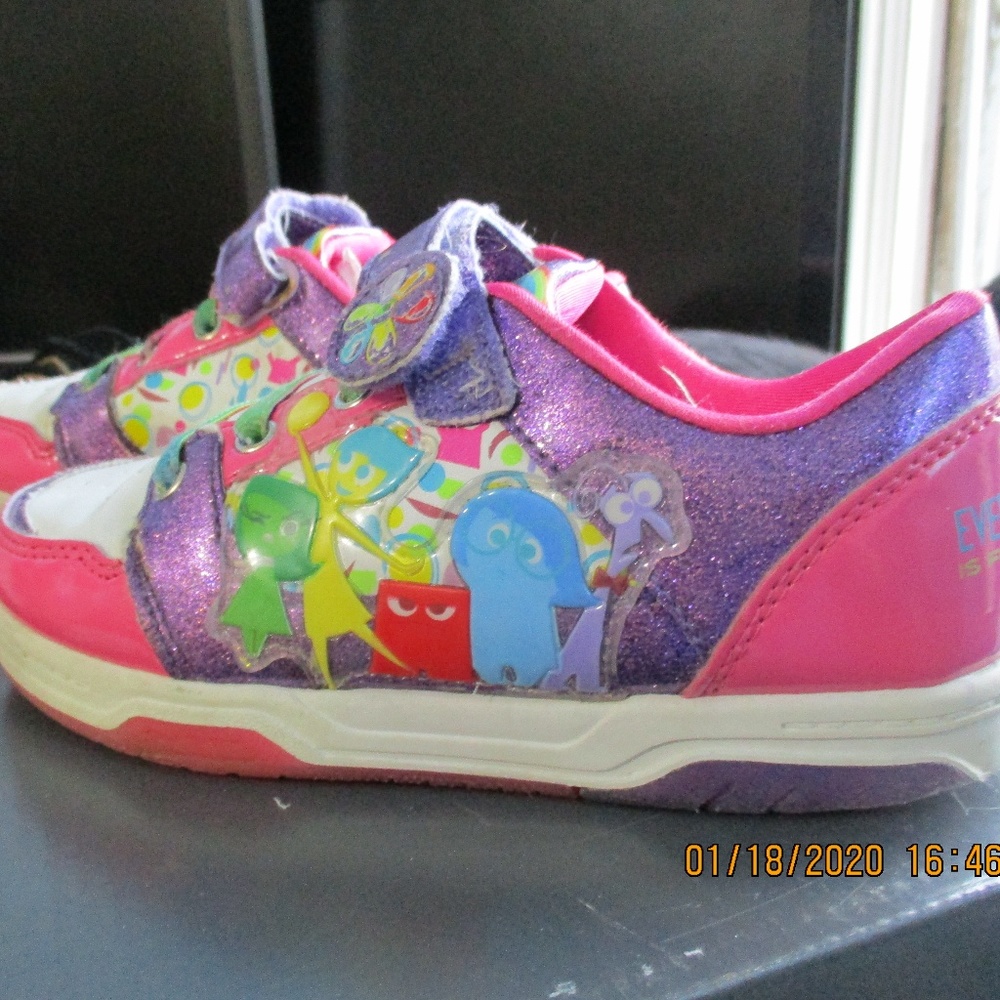 girls us size 13 disney inside out sneakers